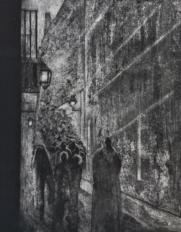 Ghosts in a dark street